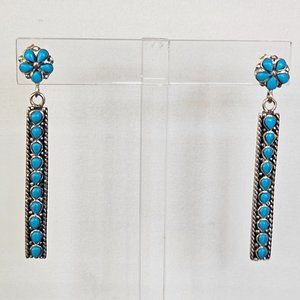 New Kingman Turquoise Drop Earrings